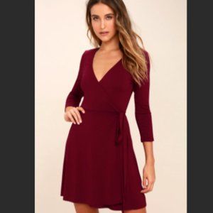 🔥Burgundy Wrap Dress🔥